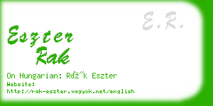 eszter rak business card
